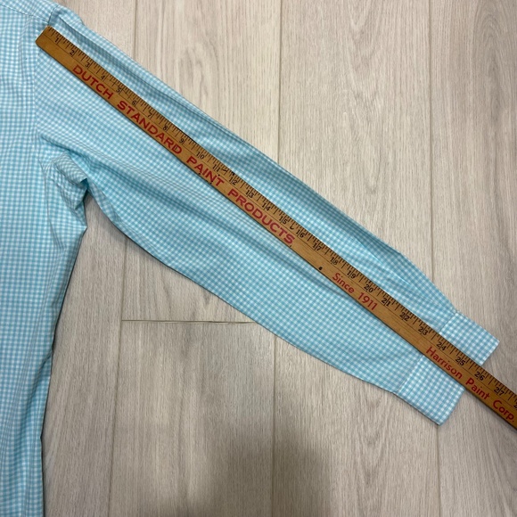 Ralph Lauren Blue & White Collared Checkered Button Down Mens Large - Picture 9 of 12